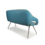 GRADE A1 - Vintage Faux leather Bench in Teal