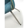 GRADE A1 - Vintage Faux leather Bench in Teal