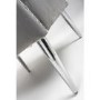 Grey Velvet Armchair with Chrome Legs - Marquess