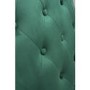 Marquess Tufted Wing Back Brushed Velvet Green Armchair