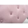 Marquess Tufted Wing Back Brushed Velvet Pink Blush Armchair