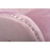 Marquess Tufted Wing Back Brushed Velvet Pink Blush Armchair