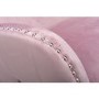 Marquess Tufted Wing Back Brushed Velvet Pink Blush Armchair