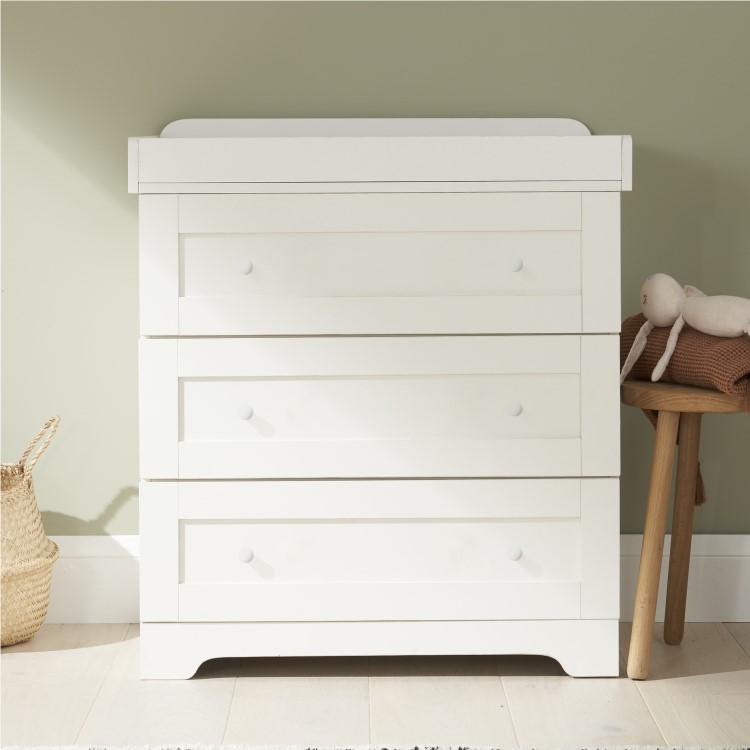 Tutti Bambini Rio White 3 Piece Nursery Furniture Set  