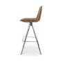 Antique Tan Faux Leather Bar Stool