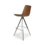 Antique Tan Faux Leather Bar Stool