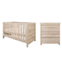 Tutti Bambini Modena Oak Cot Bed with Changing Table