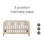 Tutti Bambini Modena Oak Cot Bed with Changing Table