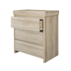 Tutti Bambini Modena Oak Cot Bed with Changing Table