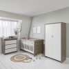 Tutti Bambini Modena White and Oak 3 Piece Nursery Furniture Set 