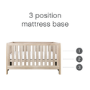 Tutti Bambini Modena Oak 3 Piece Nursery Furniture Set 