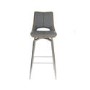 Carseat Grey Faux Leather Bar Stool 