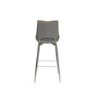Carseat Grey Faux Leather Bar Stool 