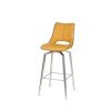 Carseat Yellow Faux Leather Bar Stool