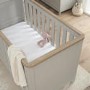 2 Piece Nursery Furniture Set with Cot Bed and Changing Table in White and Oak - Verona - Tutti Bambini