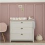 Tutti Bambini Verona 2 Piece Nursery Furniture Set in Dove Grey and Oak