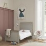 Tutti Bambini Verona 2 Piece Nursery Furniture Set in Dove Grey and Oak