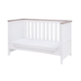 3 Piece Nursery Furniture Set in White and Oak - Verona - Tutti Bambini