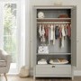 Tutti Bambini Verona 3 Piece Nursery Furniture Set in Dove Grey and Oak