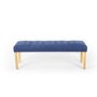Blue Button Dining Bench