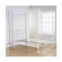 Mountrose Brunswick 135cm Double Four Poster Bed In White 