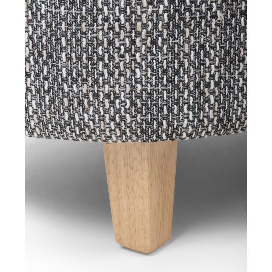 Shankar Grey Tweed Tub Chair & Stool Set