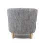 Shankar Grey Tweed Tub Chair & Stool Set
