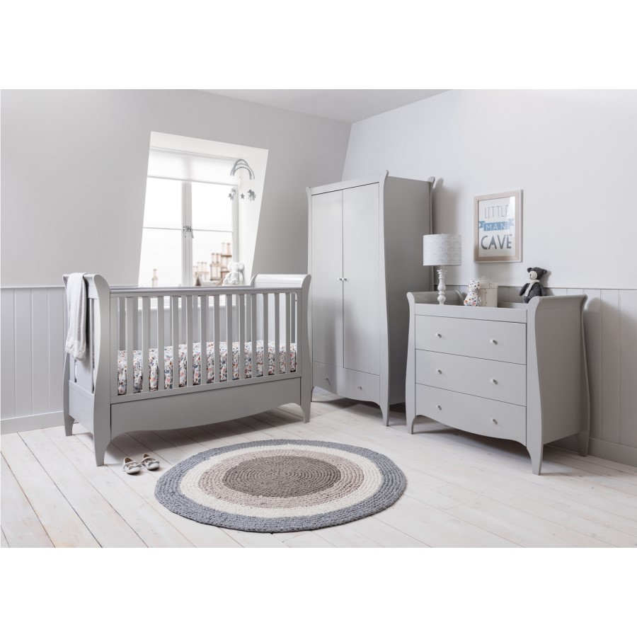 Grey 3 Piece Nursery Furniture Set - Tutti Bambini Roma