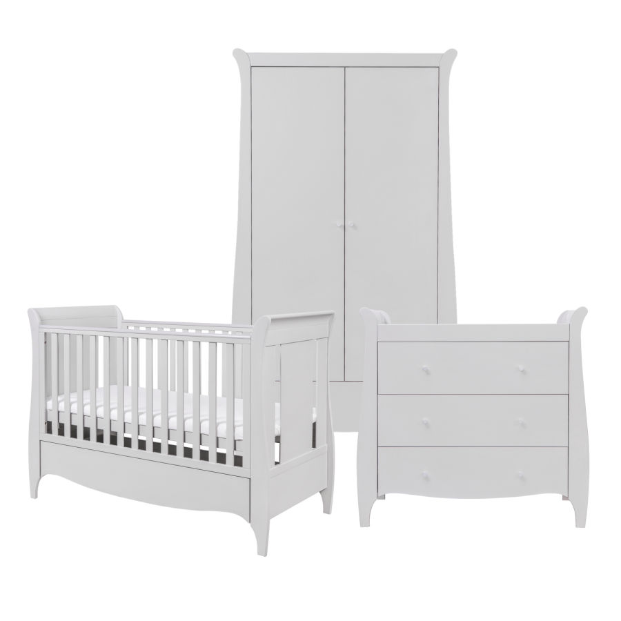 Grey 3 Piece Nursery Furniture Set - Tutti Bambini Roma