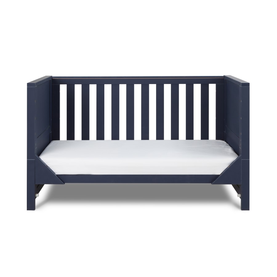 2 Piece Nursery Furniture Set with Cot Bed and Changing Table in Navy Blue - Tivoli - Tutti Bambini