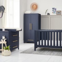 3 Piece Nursery Furniture Set in Navy Blue - Tivoli - Tutti Bambini