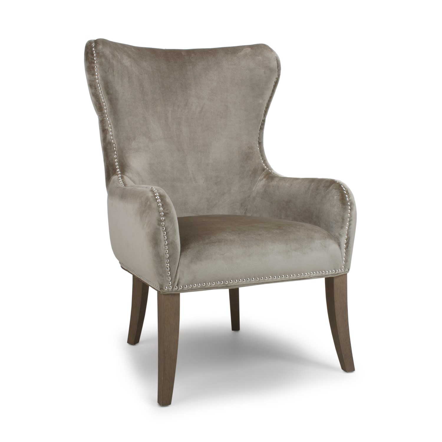 taupe armchair