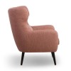 Morange Armchair in Linen Effect Blush Pink - Scandi