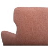 Morange Armchair in Linen Effect Blush Pink - Scandi