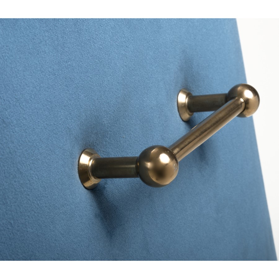 Shankar Earl Dining Chair in Caribbean Blue Brushed Velvet
