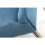 Shankar Earl Dining Chair in Caribbean Blue Brushed Velvet