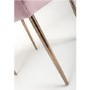 Shankar Earl Dining Chair in Blush Pink Brushed Velvet