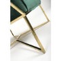 London Brushed Velvet Green Armchair