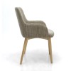 Shankar Sidcup Pair of Oatmeal Tweed Dining Chairs