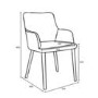 GRADE A1 - Shankar Sidcup Pair of Oatmeal Tweed Dining Chairs
