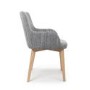 Shankar Sidcup Pair of Grey Tweed Dining Chairs