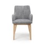 Shankar Sidcup Pair of Grey Tweed Dining Chairs