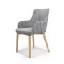 Shankar Sidcup Pair of Grey Tweed Dining Chairs
