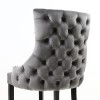Winslow Pair of Brushed Velvet Grey Accent Chairs