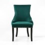 Set of 2 Green Velvet Dining Chairs - Winslow