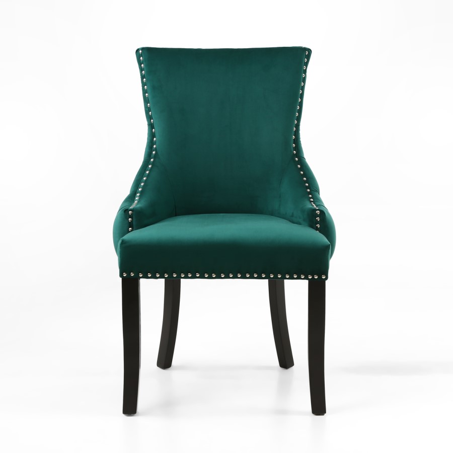Winslow Brushed Velvet Green Dressing Table Chair