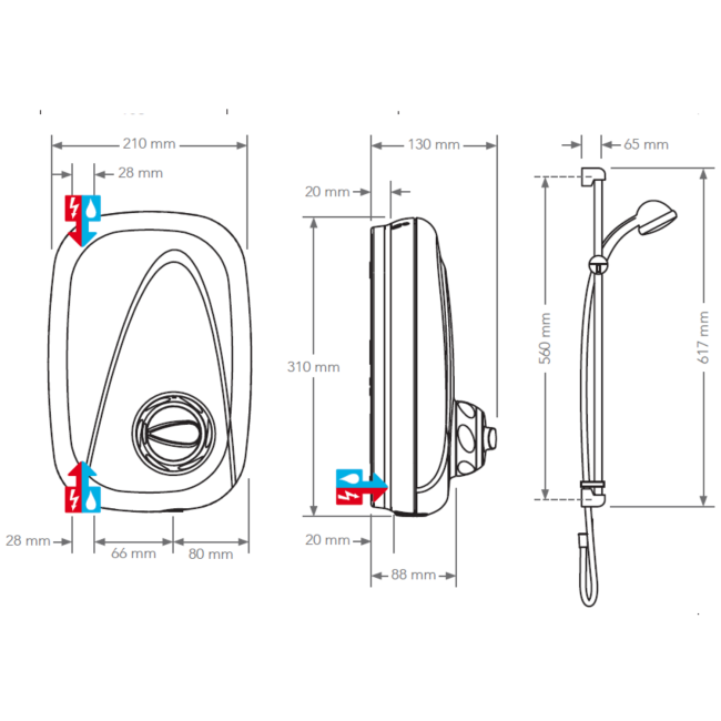 Mira Vigour Thermostatic Power Shower