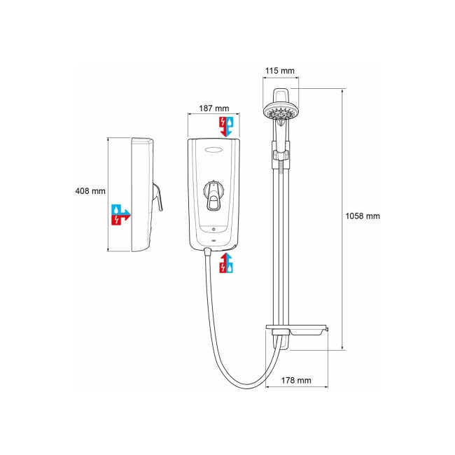 Mira Advance Flex 8.7kW Electric Shower