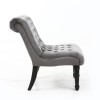 Riviera Brushed Velvet Grey Accent Chair