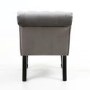 Riviera Brushed Velvet Grey Accent Chair
